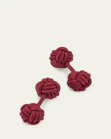 Charvet Men's Knotted Cotton Cufflinks | Thumbnail 9