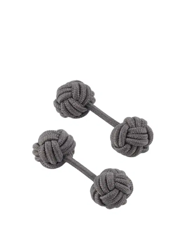 Men's Knotted Cotton Cufflinks