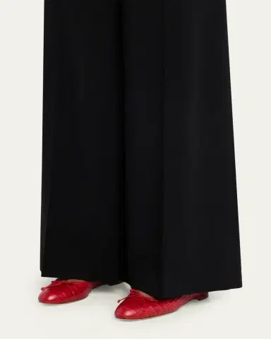 Manolo Blahnik Verallim Croc-Embossed Leather Ballerina Flats | Thumbnail 2 Manolo Blahnik Verallim Croc-Embossed Leather Ballerina Flats | Thumbnail 2