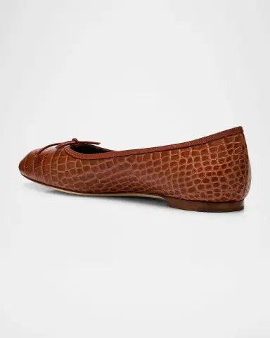 Manolo Blahnik Verallim Croc-Embossed Leather Ballerina Flats | Thumbnail 13 Manolo Blahnik Verallim Croc-Embossed Leather Ballerina Flats | Thumbnail 13
