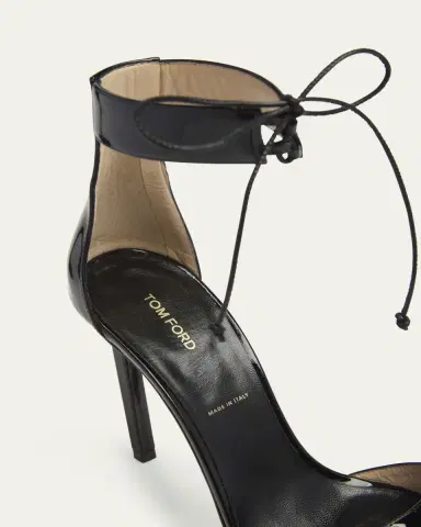Tom Ford 105mm Patent Leather Ankle-Tie Pumps | Thumbnail 5 Tom Ford 105mm Patent Leather Ankle-Tie Pumps | Thumbnail 5