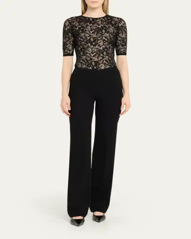 Kiki de Montparnasse Sophie Open-Back Stretch Lace Bodysuit | Thumbnail 2