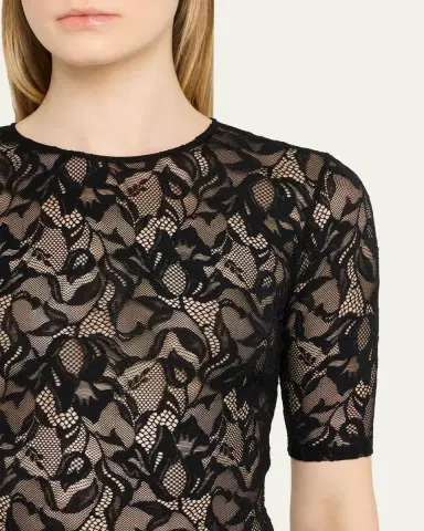 Kiki de Montparnasse Sophie Open-Back Stretch Lace Bodysuit | Thumbnail 5