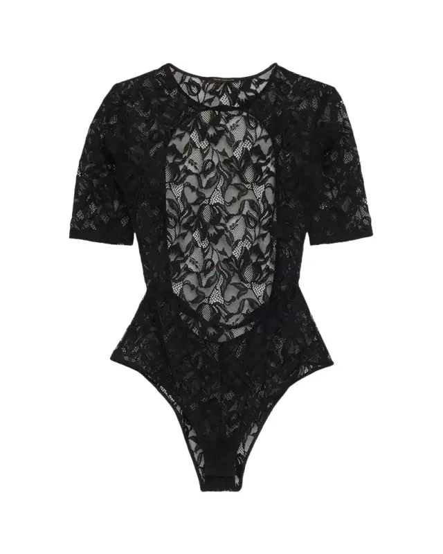 Sophie Open-Back Stretch Lace Bodysuit