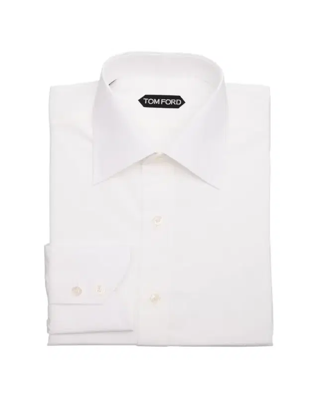 Men's Cotton Point-Collar Dress Shirt