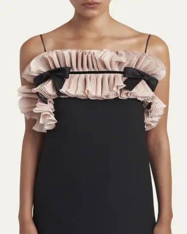 Valentino Garavani Ruffle Bow Sleeveless Mini Dress | Thumbnail 5 Valentino Garavani Ruffle Bow Sleeveless Mini Dress | Thumbnail 5