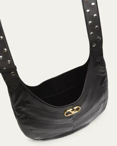 Valentino Garavani Hoboho Studded Patchwork Leather Hobo Bag | Thumbnail 9