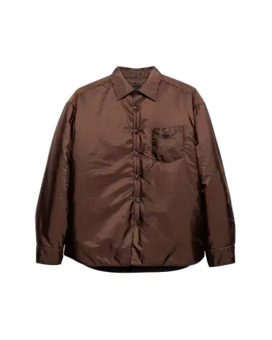 Prada Men's Re-Nylon Padded Button-Down Shirt | Thumbnail 1