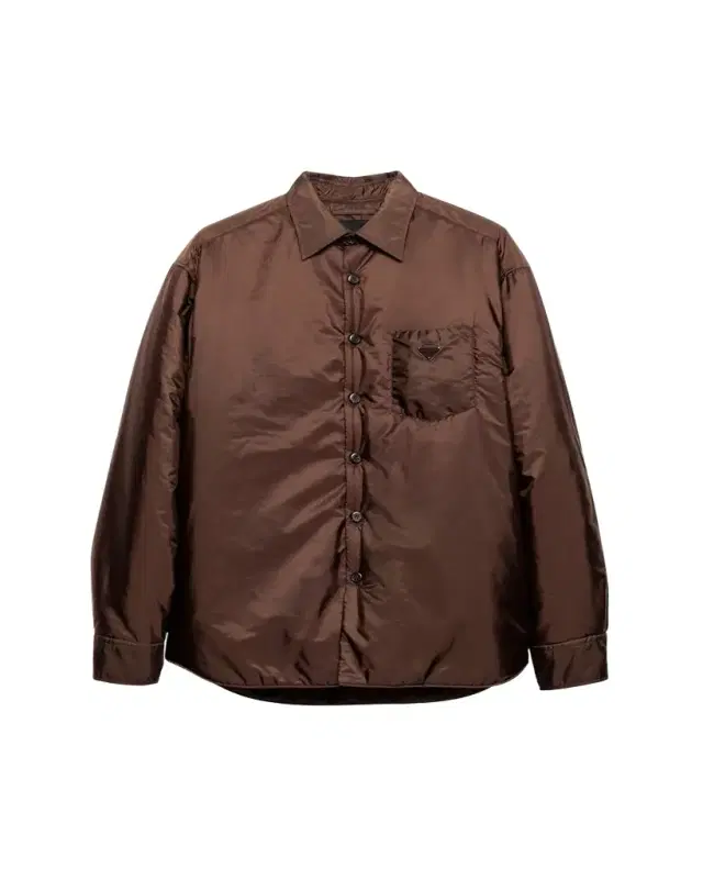 Prada Men's Re-Nylon Padded Button-Down Shirt