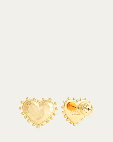 Anabel Aram Jewelry Heart Stud Earrings | Thumbnail 3