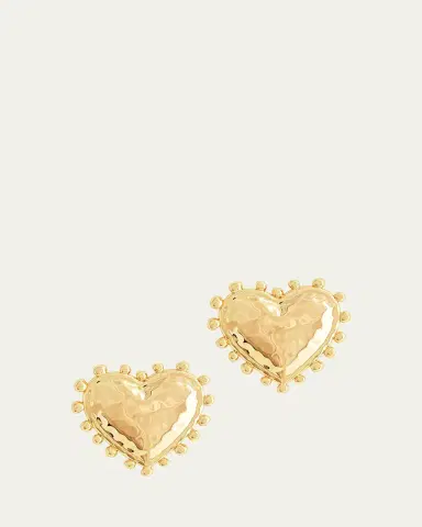Anabel Aram Jewelry Heart Stud Earrings | Thumbnail 4