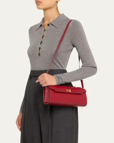 Anya Hindmarch Mortimer Boxy Leather Clutch Bag | Thumbnail 2 Anya Hindmarch Mortimer Boxy Leather Clutch Bag | Thumbnail 2