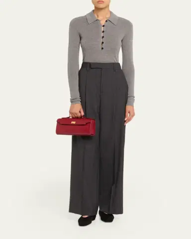 Anya Hindmarch Mortimer Boxy Leather Clutch Bag | Thumbnail 5 Anya Hindmarch Mortimer Boxy Leather Clutch Bag | Thumbnail 5