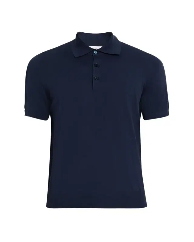 Brunello Cucinelli Men's Cotton Knit Polo Shirt