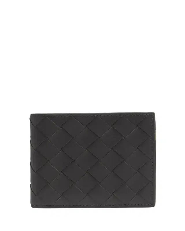 Men's Intrecciato Leather Multicolor-Interior Bifold Wallet