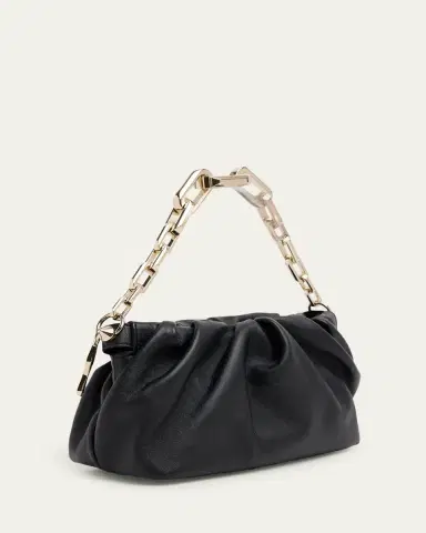 Christian Louboutin Eva Small Pleated Shoulder Bag in Nappa Leather | Thumbnail 2 Christian Louboutin Eva Small Pleated Shoulder Bag in Nappa Leather | Thumbnail 2