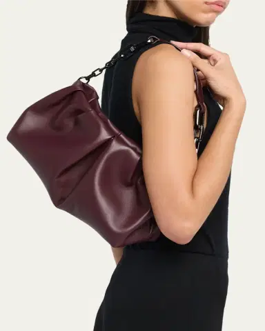 Christian Louboutin Eva Pleated Nappa Leather Shoulder Bag | Thumbnail 2 Christian Louboutin Eva Pleated Nappa Leather Shoulder Bag | Thumbnail 2