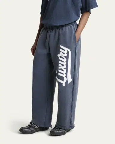 Balenciaga Men's Luxury Script Terry Relaxed-Fit Sweatpants | Thumbnail 4 Balenciaga Men's Luxury Script Terry Relaxed-Fit Sweatpants | Thumbnail 4