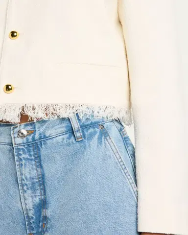 FRAME The Tweed Fringe Jacket | Thumbnail 9