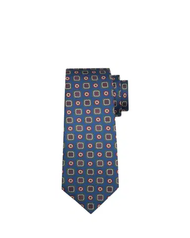 Kiton Men's Multi-Medallion Silk 7-Fold Tie | Thumbnail 1