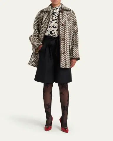 Valentino Garavani Bow-Waist Bermuda Shorts | Thumbnail 2 Valentino Garavani Bow-Waist Bermuda Shorts | Thumbnail 2
