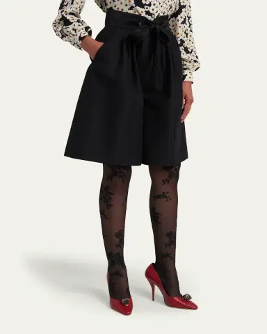 Valentino Garavani Bow-Waist Bermuda Shorts | Thumbnail 4 Valentino Garavani Bow-Waist Bermuda Shorts | Thumbnail 4
