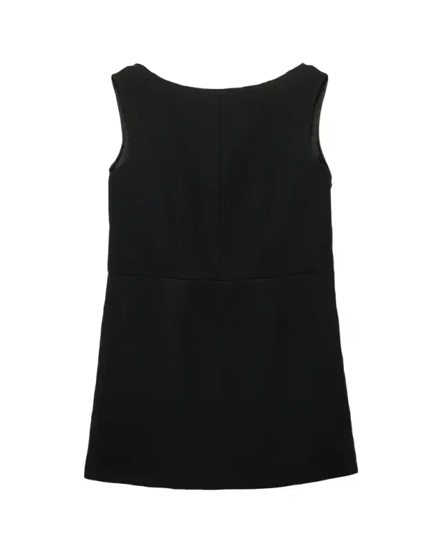 Wool Bow Mini Dress