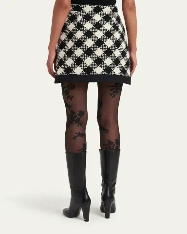Valentino Garavani Buffalo Check Tweed Mini Skirt | Thumbnail 3 Valentino Garavani Buffalo Check Tweed Mini Skirt | Thumbnail 3