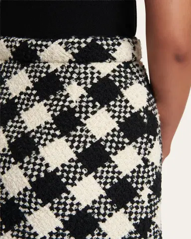 Valentino Garavani Buffalo Check Tweed Mini Skirt | Thumbnail 7 Valentino Garavani Buffalo Check Tweed Mini Skirt | Thumbnail 7