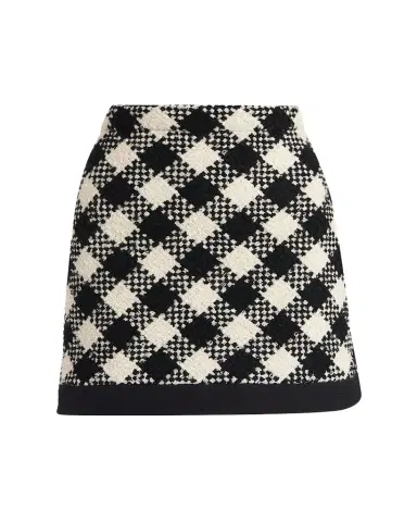 Valentino Garavani Buffalo Check Tweed Mini Skirt | Thumbnail 1 Valentino Garavani Buffalo Check Tweed Mini Skirt | Thumbnail 1