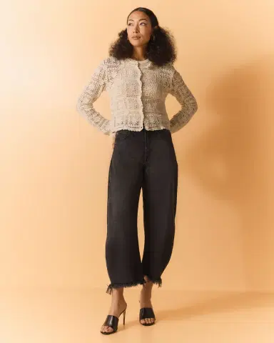 FRAME The Bubble Crop Jeans | Thumbnail 4 FRAME The Bubble Crop Jeans | Thumbnail 4