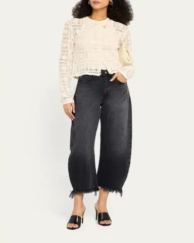 FRAME The Bubble Crop Jeans | Thumbnail 7 FRAME The Bubble Crop Jeans | Thumbnail 7