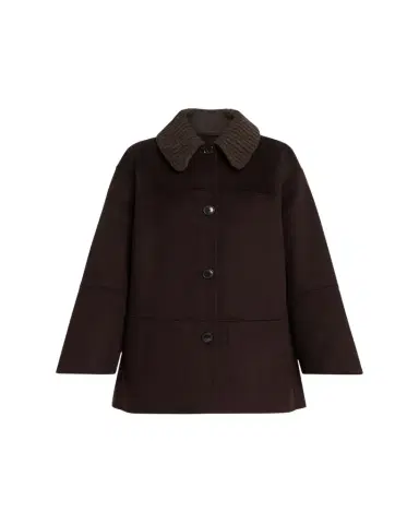 Proenza Schouler Lisa Double-Face Wool Coat with Removable Collar | Thumbnail 1 Proenza Schouler Lisa Double-Face Wool Coat with Removable Collar | Thumbnail 1
