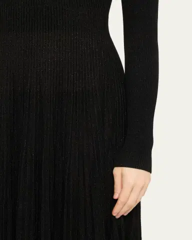 Ralph Lauren Collection Rib-Knit Pleated Turtleneck Gown | Thumbnail 5 Ralph Lauren Collection Rib-Knit Pleated Turtleneck Gown | Thumbnail 5
