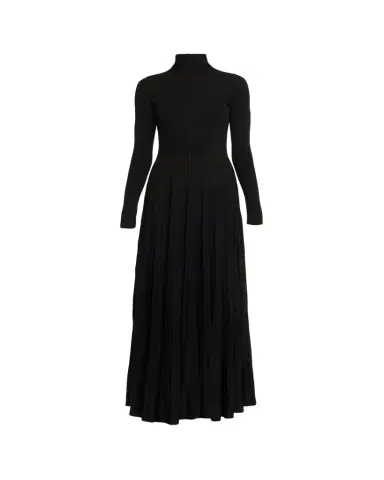 Ralph Lauren Collection Rib-Knit Pleated Turtleneck Gown | Thumbnail 1 Ralph Lauren Collection Rib-Knit Pleated Turtleneck Gown | Thumbnail 1