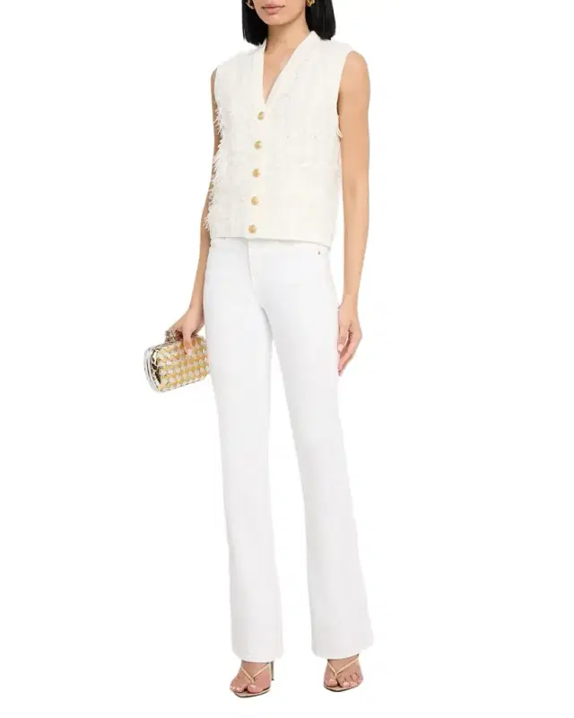 Kobi Halperin Sterling Fringe Knit Sweater Vest