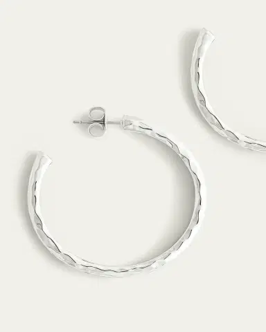 Anabel Aram Jewelry Farrier Medium Hoop Earrings | Thumbnail 3