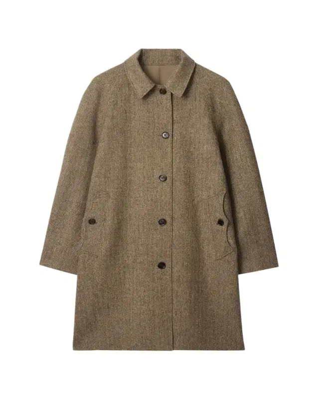 Men's Chevington Herringbone Wool Dual  Car Coat