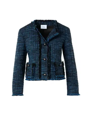 Akris punto Raw Denim Tweed Single-Breasted Jacket | Thumbnail 1