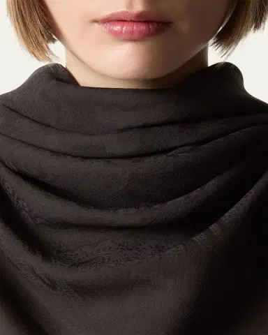 Loro Piana Floral Majolica Silk Foulard | Thumbnail 4