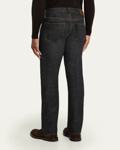 The Seven Continents Men's Charlie Black Denim Slim-Fit Jeans | Thumbnail 3 The Seven Continents Men's Charlie Black Denim Slim-Fit Jeans | Thumbnail 3