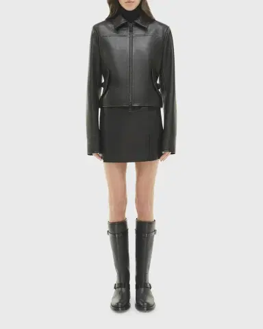 Simkhai Freeman Leather Jacket | Thumbnail 2 Simkhai Freeman Leather Jacket | Thumbnail 2