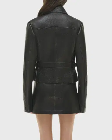 Simkhai Freeman Leather Jacket | Thumbnail 3 Simkhai Freeman Leather Jacket | Thumbnail 3