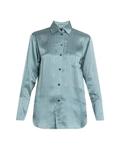 Kiki De Montparnasse Moi Et Toi Silk Button-Front Nightshirt | Thumbnail 1 Kiki De Montparnasse Moi Et Toi Silk Button-Front Nightshirt | Thumbnail 1