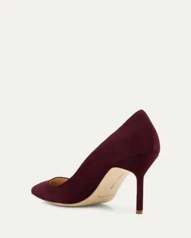 Manolo Blahnik BB Classic Suede Stiletto Pumps | Thumbnail 2