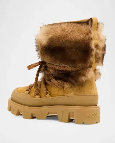 Moncler Peak Apres Suede and Shearling Ankle Boots | Thumbnail 8 Moncler Peak Apres Suede and Shearling Ankle Boots | Thumbnail 8