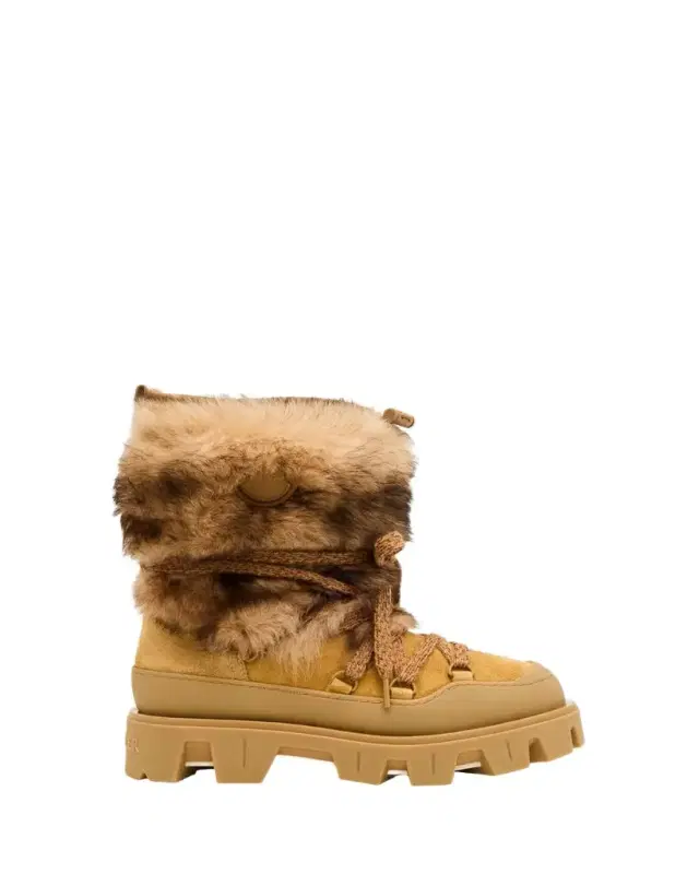 Peak Apres Suede and Shearling Ankle Boots