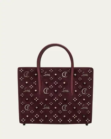 Christian Louboutin Paloma Medium Top-Handle Bag in Suede with Loubinthesky Spikes | Thumbnail 13 Christian Louboutin Paloma Medium Top-Handle Bag in Suede with Loubinthesky Spikes | Thumbnail 13