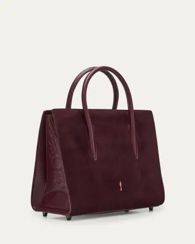 Christian Louboutin Paloma Medium Top-Handle Bag in Suede with Loubinthesky Spikes | Thumbnail 3 Christian Louboutin Paloma Medium Top-Handle Bag in Suede with Loubinthesky Spikes | Thumbnail 3