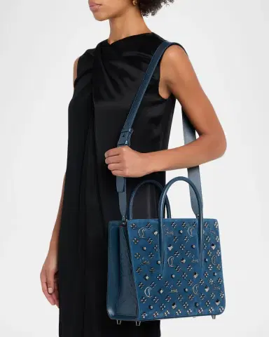 Christian Louboutin Paloma Medium Top-Handle Bag in Suede with Loubinthesky Spikes | Thumbnail 8 Christian Louboutin Paloma Medium Top-Handle Bag in Suede with Loubinthesky Spikes | Thumbnail 8
